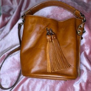 Patricia Nash Otavia Vintage Distressed Leather Bucket Bag